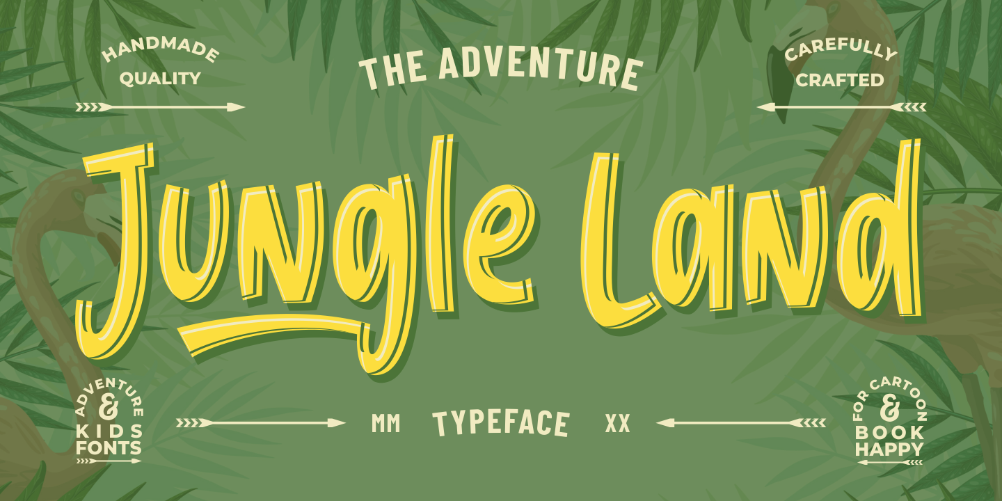 Przykład czcionki Jungle Land